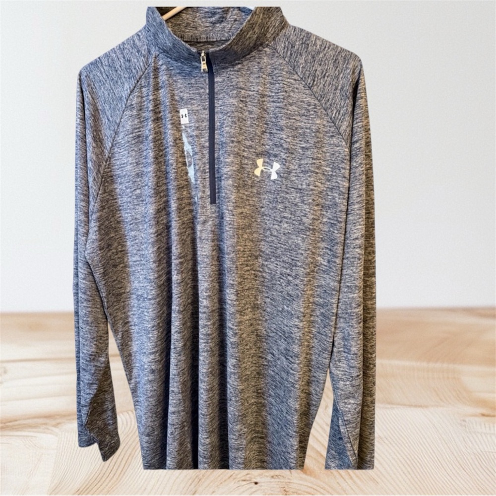 Under Armour Blue HeatGear Quarterzip Pullover